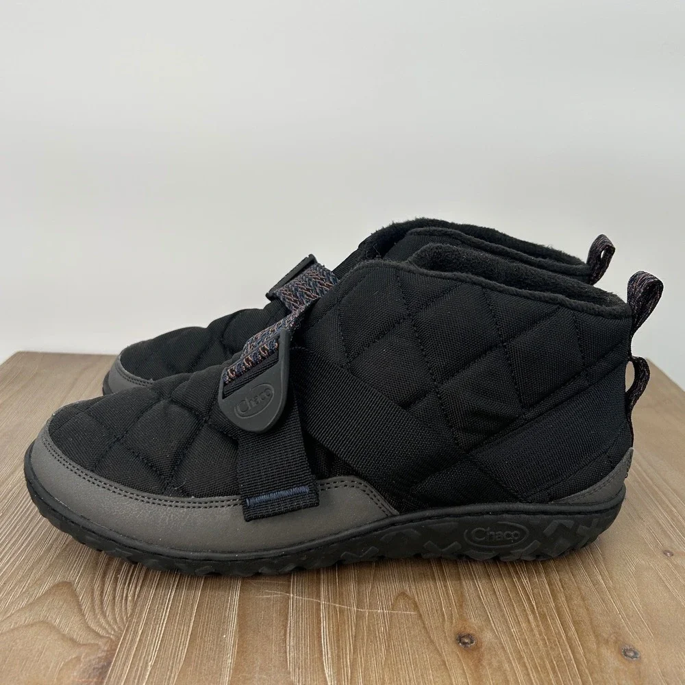 Chaco Ramble‎ Puff Mid Mens 9 Quilted Booties Black Water Resistant Gorpcore